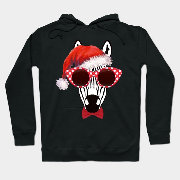 Zebra face christmas humor sweater Hoodie by Collagedream